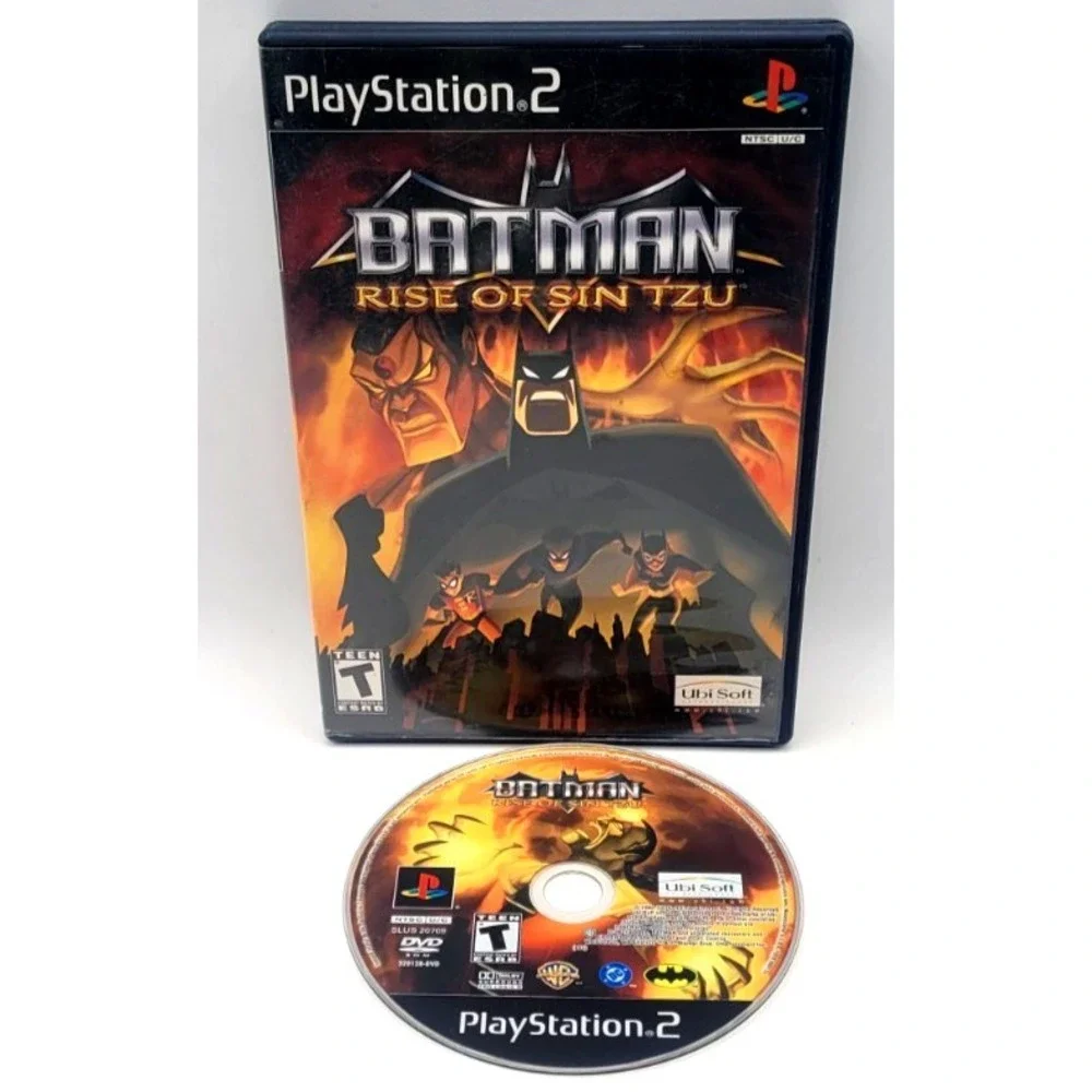 Batman Rise of‎ Sin Tzu Sony PlayStation 2 PS2 GAME & CASE